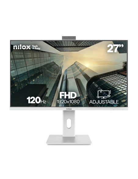 Nilox NXM27RWEB02W pantalla para PC 68,6 cm (27") 1920 x 1080 Pixeles Full HD LED Blanco