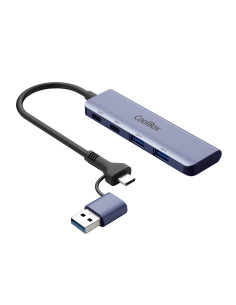 CoolBox HUB4 LITE USB-C A 4 PUERTOS 2USB-C Y 2USB-A 3.2 GEN1 ALUMINIO 2