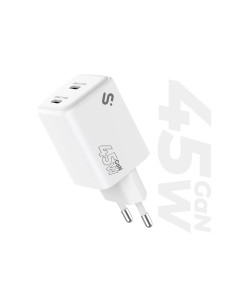 SUBBLIM Cargador GaN 45W Doble USB-C