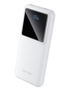 Vention Powerbank, ventiliacija, FHKW0, 10000 mAh, mikro USB, USB-C, 2xUSB-A, Blanco