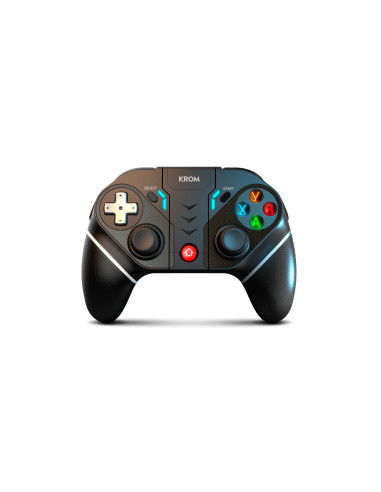 Krom KEXAL Negro, Rojo, Blanco Bluetooth USB Gamepad Analógico Digital Android, Nintendo Switch, PC, iOS