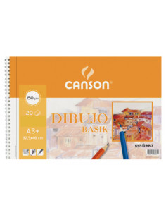 Canson Dibujo Basik Arte de papel 20 hojas