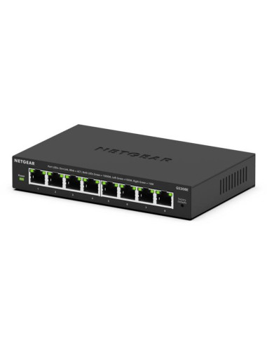 NETGEAR GS308E Gestionado L2 L3 Gigabit Ethernet (10 100 1000) Negro