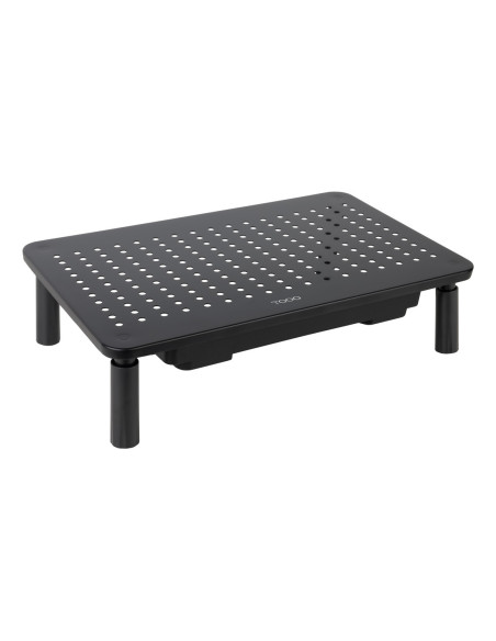 TooQ Soporte Elevador Multiusos para Monitor Portátil, Negro