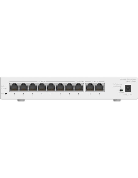 HUAWEI eKit S380 Series S380-S8P2T Gestionado Gigabit Ethernet (10 100 1000) Energía sobre Ethernet (PoE) 1U Gris