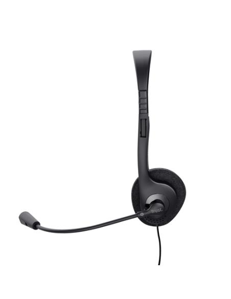 Trust 24659 auricular y casco Auriculares Alámbrico Diadema Llamadas/Música Negro