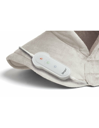 Daga 16868 manta eléctrica y almohadilla 110 W Beige Tela, Felpa