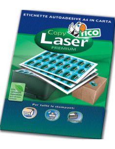 Tico Copy laser premium etiqueta autoadhesiva Blanco 100 pieza(s)