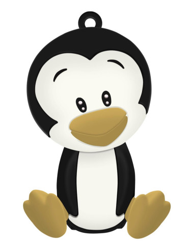 Celly PBPENGUIN batería externa Polímero de litio 2600 mAh Negro, Blanco, Amarillo