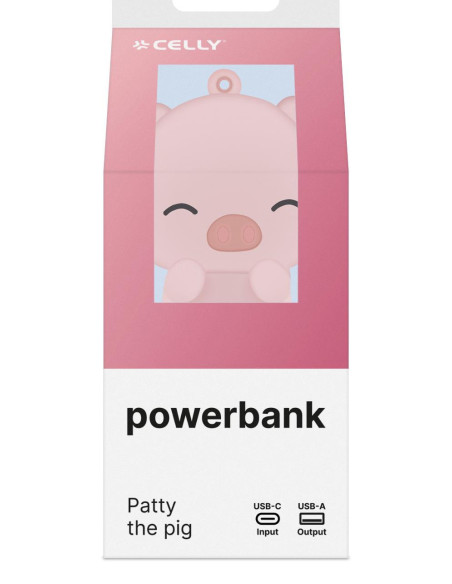 Celly PBPIG batería externa Polímero de litio 2600 mAh Rosa