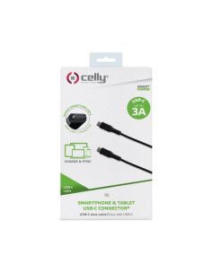 Celly USBCUSBCBK cable USB USB 3.2 Gen 1 (3.1 Gen 1) 1 m USB C Negro 2
