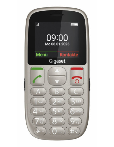 Gigaset GL395 5,59 cm (2.2") 90 g Gris Teléfono para personas mayores