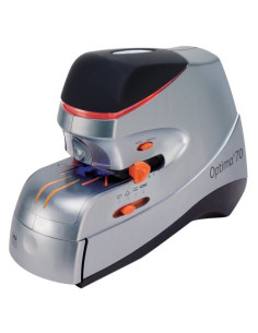 Rexel Grapadora Optima 70 uso intensivo plateada negra 2