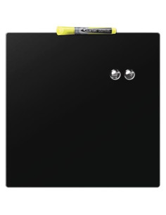 Rexel Pizarra hogar magnética 360x360mm negra 2