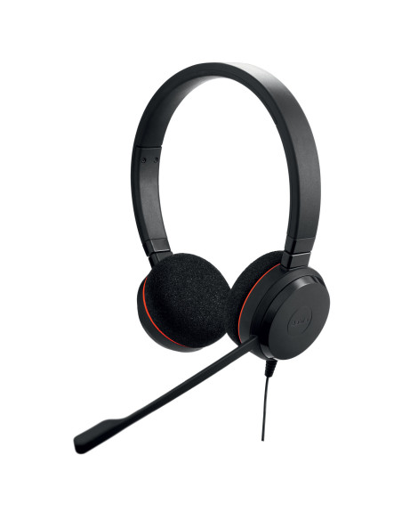 Jabra Evolve 20 Auriculares Alámbrico Diadema Oficina Centro de llamadas USB Type-C   USB Type-A Negro