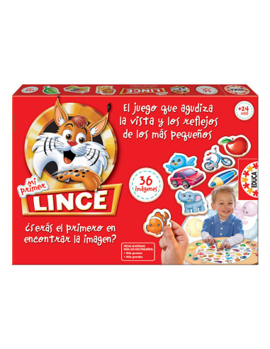 Educa 15676 juego de tablero Mi primer Lince Juego De Cartas Familia
