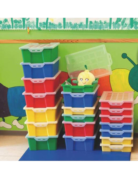 FAIBO Caja apilable para almacenaje con tapa