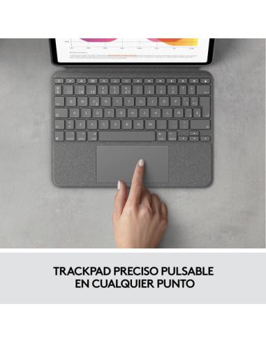 Logitech 920-010300 teclado para móvil QWERTY Español Smart Connector Gris