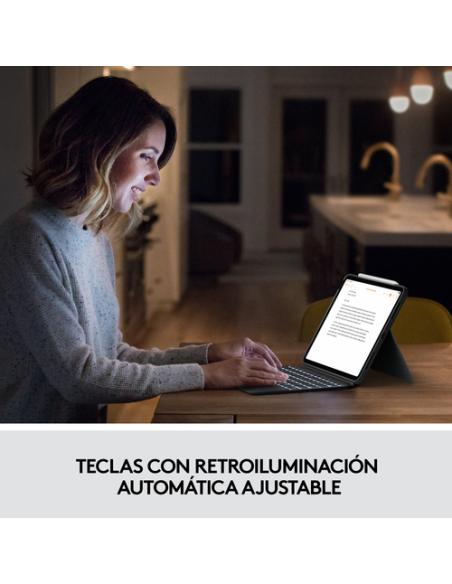 Logitech 920-010300 teclado para móvil QWERTY Español Smart Connector Gris