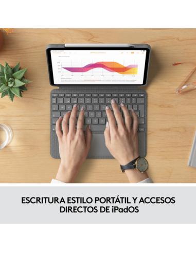 Logitech 920-010300 teclado para móvil QWERTY Español Smart Connector Gris