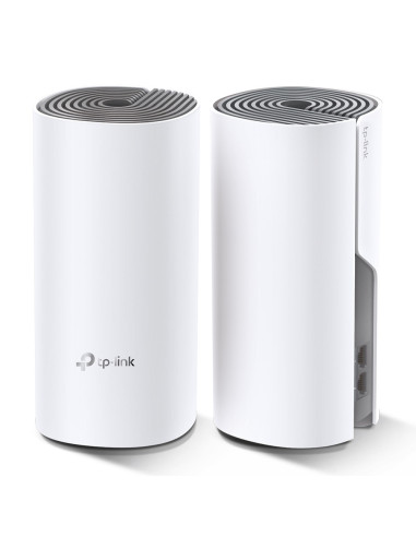 TP-Link Deco E4 (2-pack) Doble banda (2,4 GHz   5 GHz) Wi-Fi 5 (802.11ac) Blanco, Gris Interno