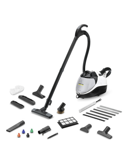 Kärcher SV 7 Limpiador a vapor de cilindro 0,5 L 2200 W Negro, Gris, Blanco