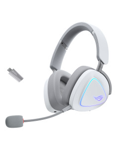 ASUS ROG Delta II Auriculares Inalámbrico y alámbrico Diadema Juego USB Tipo C Bluetooth Blanco