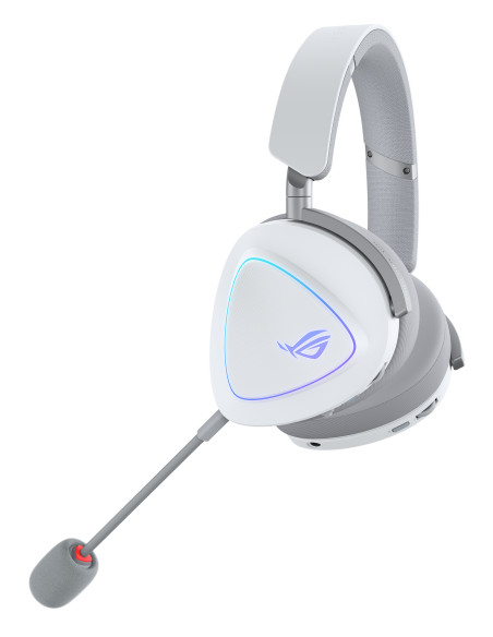 ASUS ROG Delta II Auriculares Inalámbrico y alámbrico Diadema Juego USB Tipo C Bluetooth Blanco