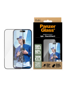 PanzerGlass ® Screen Protector iPhone 16 | 15 | Ultra-Wide Fit Protector de pantalla Apple 1 pieza(s) 2