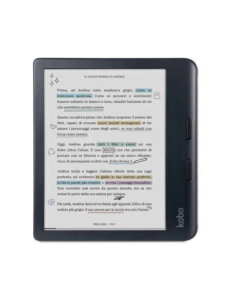 Rakuten Kobo Libra Colour lectore de e-book Pantalla táctil 32 GB Wifi Negro