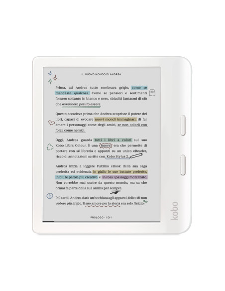 Rakuten Kobo Libra Colour lectore de e-book Pantalla táctil 32 GB Wifi Blanco