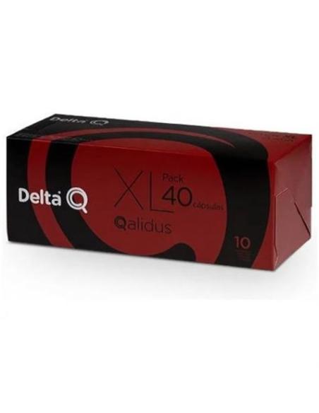 CAJA DE 40 CAPSULAS DE CAFE DELTA QALIDUS INTENSIDAD 10 COMPATIBLES CON CAFETERAS DELTA 6254022