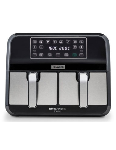 Kenwood HFM20.000MB freidora Doble 8 L Independiente 1700 W Freidora de aire caliente Negro