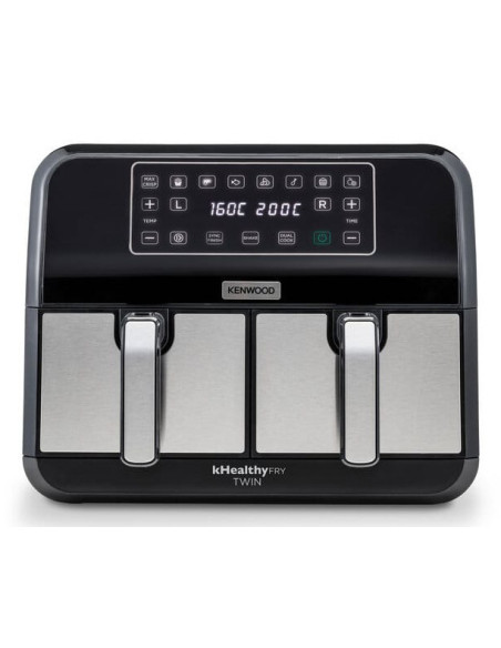 Kenwood HFM20.000MB freidora Doble 8 L Independiente 1700 W Freidora de aire caliente Negro