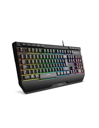 Krom Kenya teclado Ratón incluido Juego USB Negro