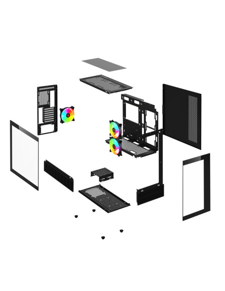 Savio SIGMA X1 carcasa de ordenador Midi Tower Negro