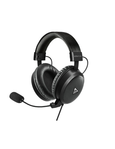 Savio Stratus Auriculares Alámbrico gancho de oreja Juego Negro