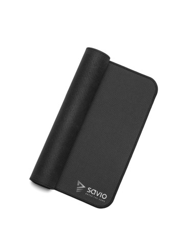 Savio Black Edition Precision Control L Alfombrilla de ratón para juegos Negro