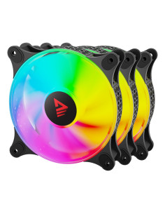 Savio BLAST FAN SET sistema de refrigeración para ordenador Carcasa del ordenador Ventilador 12 cm Negro 3 pieza(s)