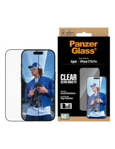 PanzerGlass ® Screen Protector iPhone 17 | iPhone 16 Pro | Ultra-Wide Fit w. EasyAligner Protector de pantalla Apple 1 pieza(s) 2