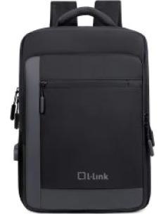 l-link mochila para portatil hasta 15.6" negra ligera y delgada esta acolchada y reforzada LL-9020A