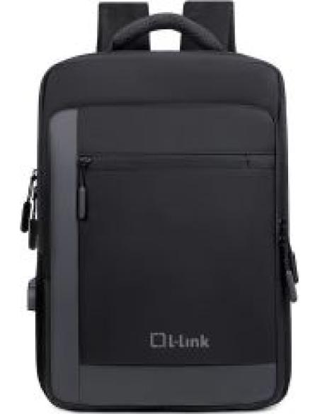 l-link mochila para portatil hasta 15.6" negra ligera y delgada esta acolchada y reforzada LL-9020A