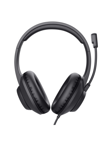 Trust Ayda Max Auriculares Alámbrico Diadema Oficina Centro de llamadas Negro
