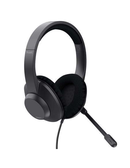 Trust Ayda Max Auriculares Alámbrico Diadema Llamadas Música USB Type-C   USB Type-A Negro