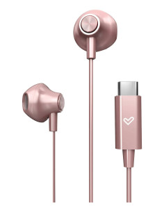 Energy Sistem EasyPods Auriculares Alámbrico Dentro de oído Llamadas Música USB Tipo C Oro rosa