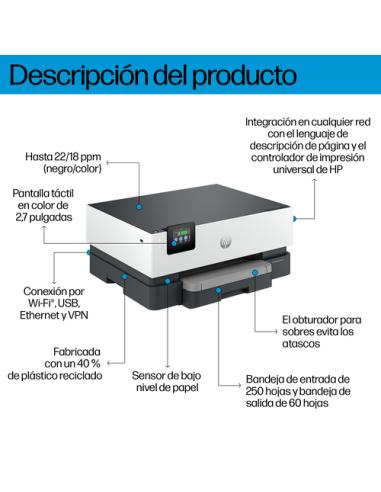 HP OfficeJet Pro 9110b Inalámbrico Color Impresora, Impresión a doble cara