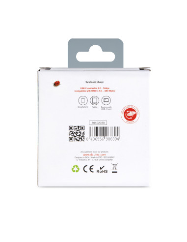 DCU Advance Tecnologic 30402030 cambiador de género para cable USB A USB C Gris