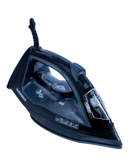 TORNADO TST-2000G plancha Plancha a vapor Suela de cerámica 2000 W Negro