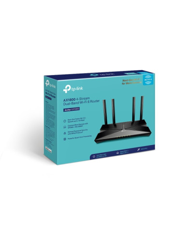 TP-Link Archer AX1800 router inalámbrico Gigabit Ethernet Doble banda (2,4 GHz   5 GHz) Negro