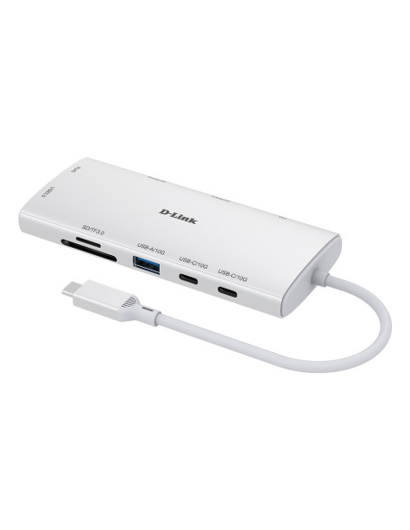 D-Link DUP-A01 hub de interfaz USB 3.2 Gen 1 (3.1 Gen 1) Type-C 10000 Mbit s Blanco